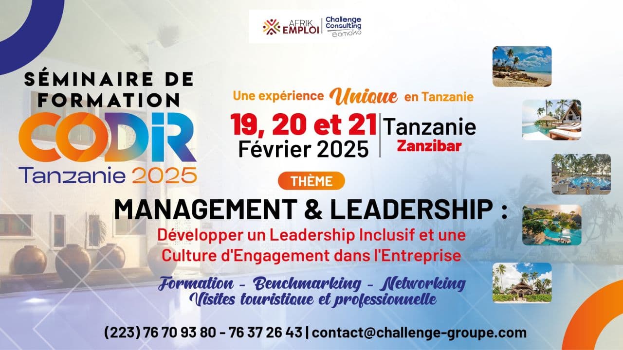 Séminaire de Formation CODIR Tanzanie 2025
