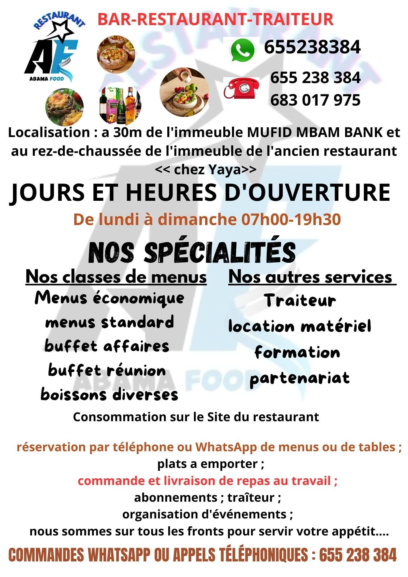 Inauguration restaurant