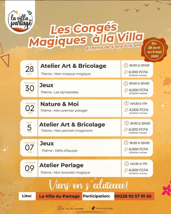 Les congés magiques à la villa