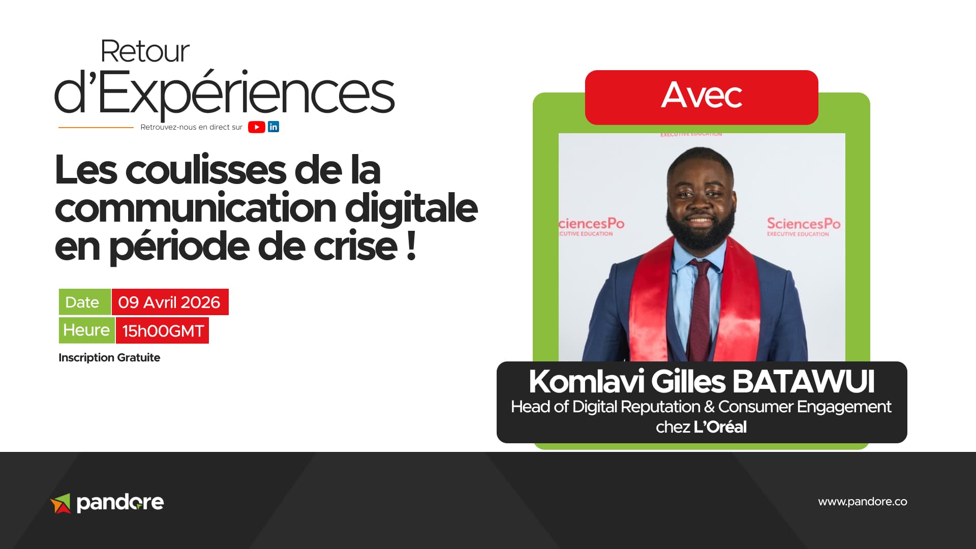 REX avec Gilles Batawui : Les coulisses de la communication digitale en période de crise !